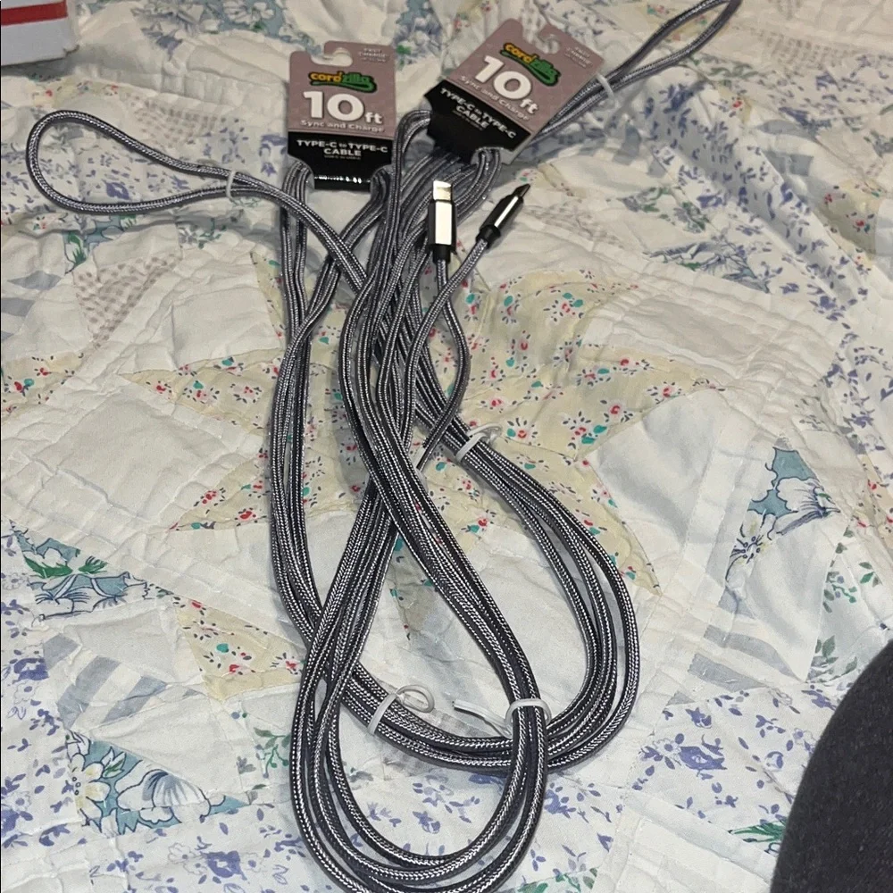 10ft Gray Charging Cable